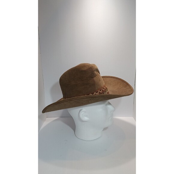 Vintage Newport Western Cowboy Hat Brown Suede Felt S 6 3/4 - 6 7/8 - Picture 4 of 14